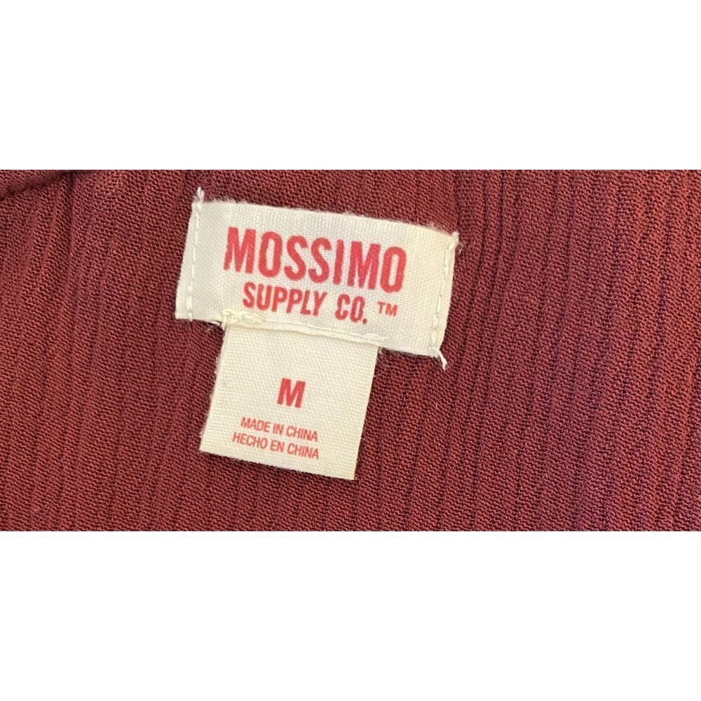 Mossimo One Shoulder Ruffled Burgundy Dress - Picture 5 of 5